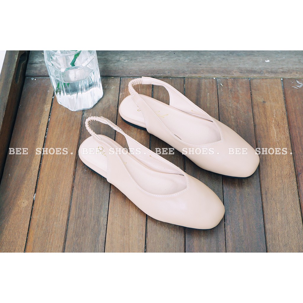 BEESHOES - GIÀY BÚP BÊ TRÒN SIÊU ÊM ĐẾ BỆT VÀ MỀM -GIÀY THỜI TRANG  ĐẾ BỆT SIÊU ÊM MÀU ĐEN , KEM , BE 2007009