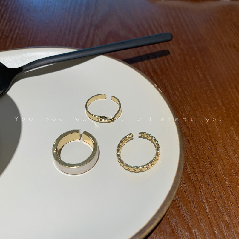 Bộ 3 Chiếc Nhẫn Phong Cách Hàn Quốc Sang Trọng Dành Cho Nữ
