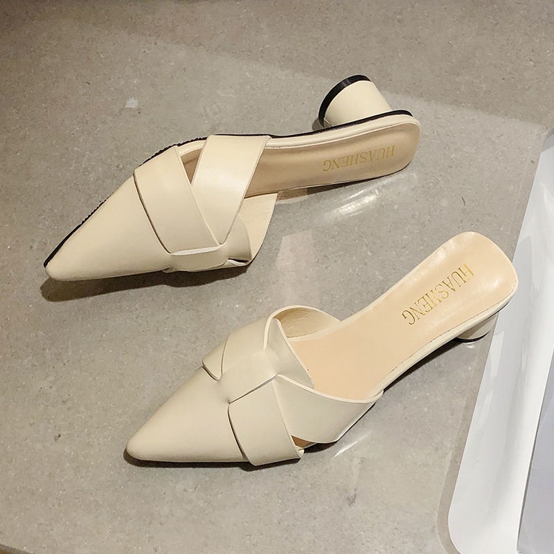 Giày Sandal Da Mềm Bít Mũi Thời Trang Mùa Hè Dễ Phối Đồ Cho Nữ 2022