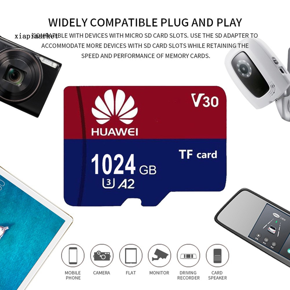 Thẻ nhớ TF kỹ thuật số mini Hua Wei U3 512GB / 1TB cho điện thoại / máy ảnh | BigBuy360 - bigbuy360.vn