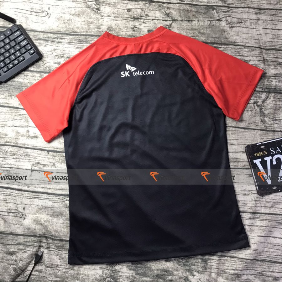 VSP6 - Áo thun game thi đấu Esports SKT T1 2022 đen đỏ