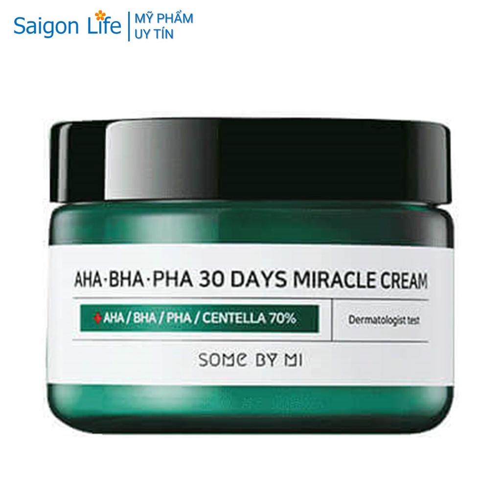 Kem Dưỡng Giảm Mụn Some By Mi AHA-BHA-PHA 30 Days Miracle Cream 50ml