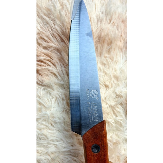 Dao Thái Nhà Bếp Japan SK5 Cán Gỗ Cao Cấp 22cm