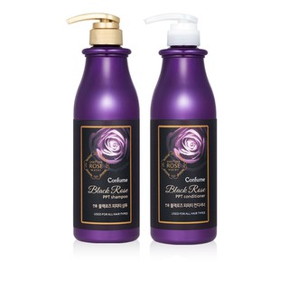 Cặp dầu gội dầu xả thảo dược hoa hồng đen Welcos Confume Black Rose PPT shampoo, Conditioner 750ml