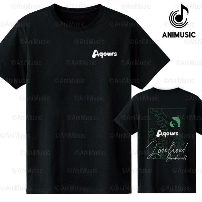 GIÁ XƯỞNG Áo thun Love Live Sunshine Aqours Kanan (Black) ngắn tay