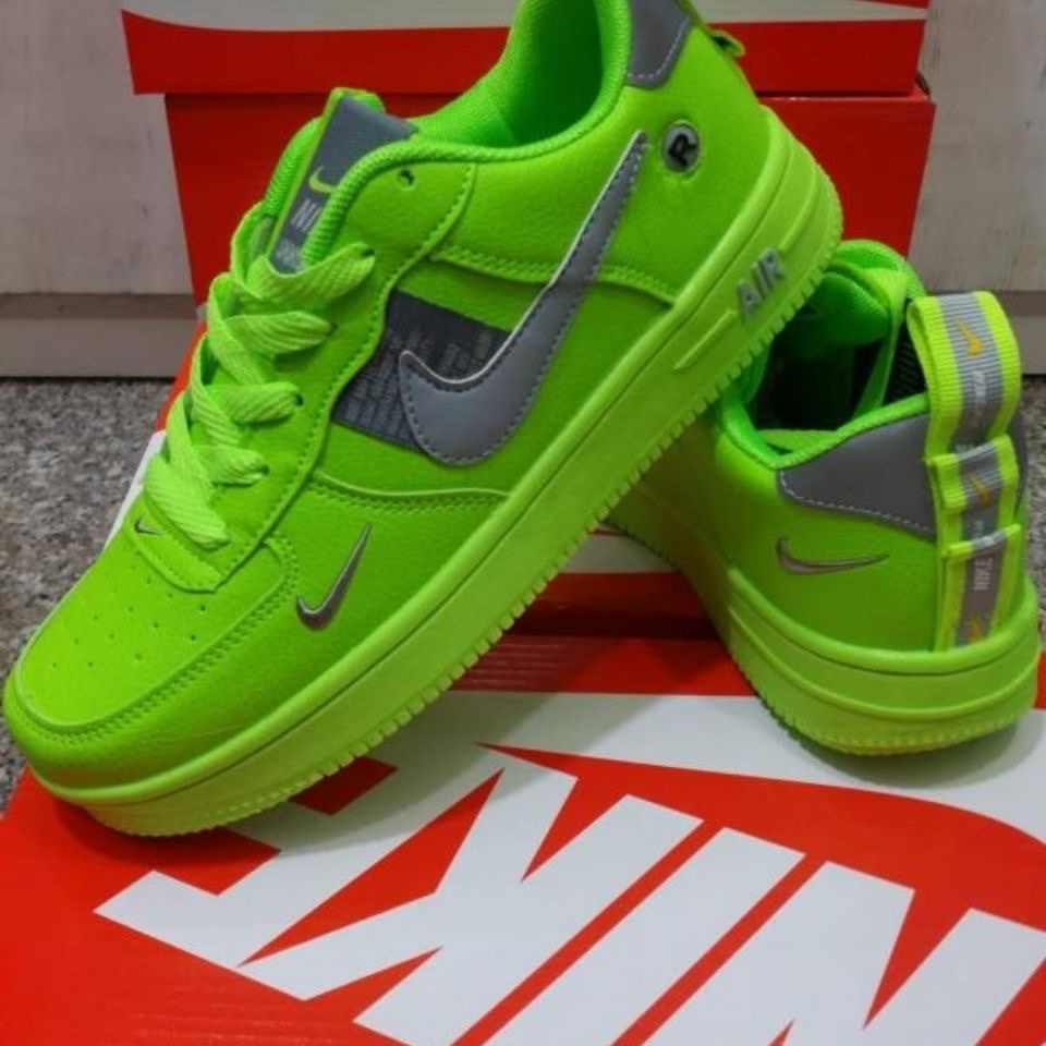 Máy Bay Phản Quang Af1 3m Không Quân 1 Giày Thể Thao Aj Màu Dạ Quang Thời Trang Unisex Cá Tính 80884