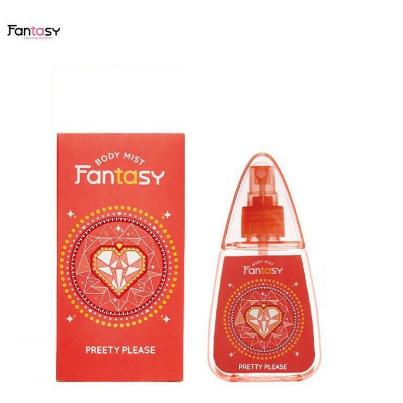 (60ml-5 màu) Nước hoa Body Mist Fantasy