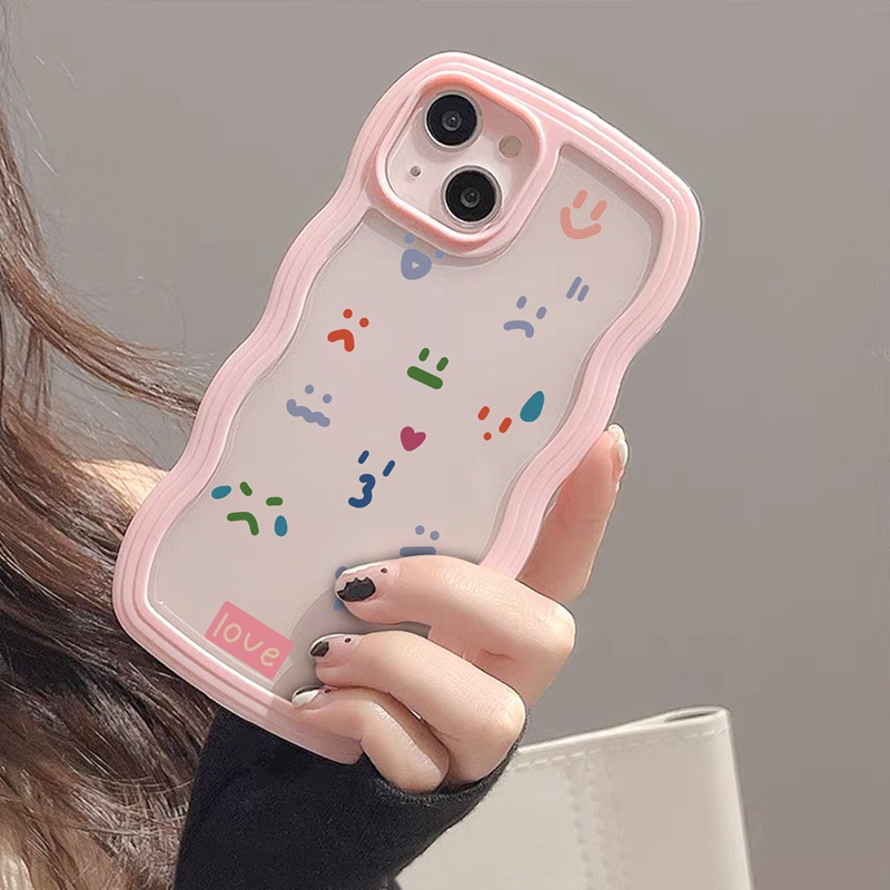 SUNTAIHO Ốp lưng iphone Ốp điện thoại mềm trong suốt họa tiết biểu cảm thích hợp cho iPhone 11 Pro 13 12 Pro Max X XS Max XR 7 8 Plus