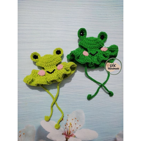 Mũ ếch len cho chó mèo Mũ cho thú cưng