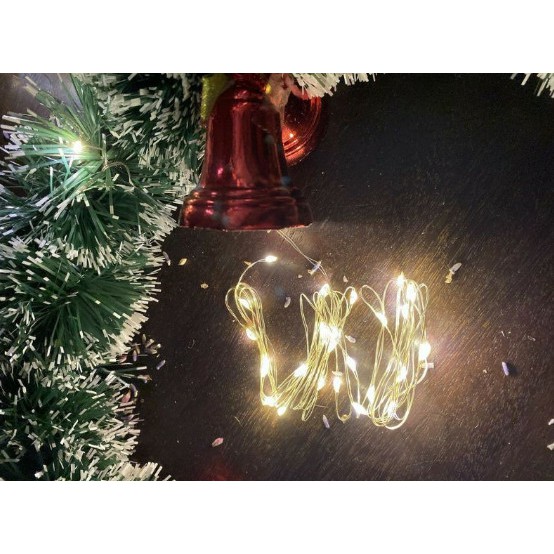 ĐÈN LED PIN 3M 30 BÓNG ĐOM ĐÓM CHIPSBLING FAIRY LIGHT MÀU VÀNG
