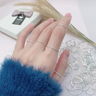 Nhẫn bạc Melusa, nhẫn tròn trơn basic cá tinh, đơn giản NC5