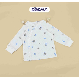 DA814 Áo cài lệch dài tay ss Dokma (NB-3M)