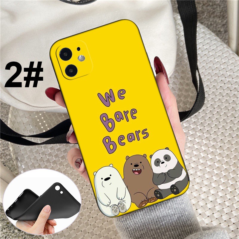 iPhone XR X Xs Max 7 8 6s 6 Plus 7+ 8+ 5 5s SE 2020 Soft Silicone Cover Phone Case Casing MD80 We Bare Bears