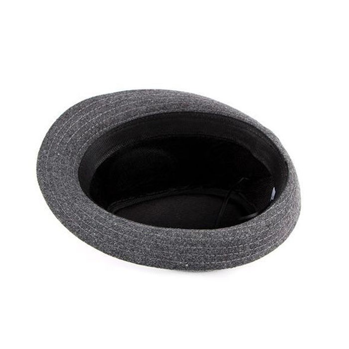 Mũ phớt nam nỉ, nón cao bồi Fedora vành nhỏ Classic cao cấp màu đen, xám