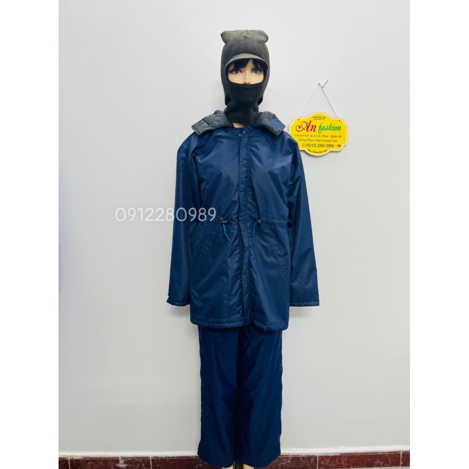 Áo khoát bảo hộ mặc trong kho lạnh 0 độ hàng cao cấp dày đẹp êm _ Hình chụp thật