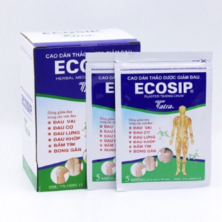 Cao dán thảo dược Ecosip - Gói 5 miếng