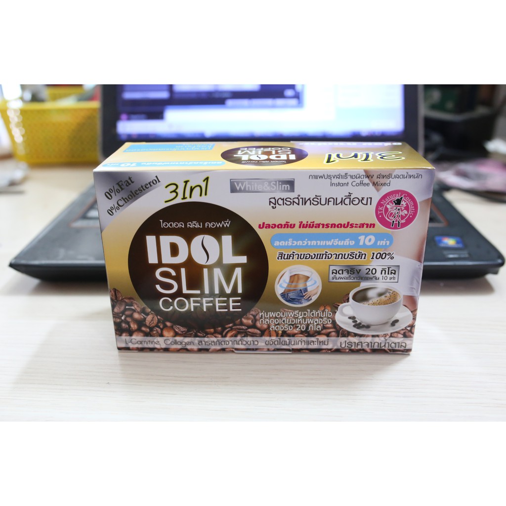 [CHÍNH HÃNG] Giảm cân Idol slim coffee Thái Lan - hộp 10 gói