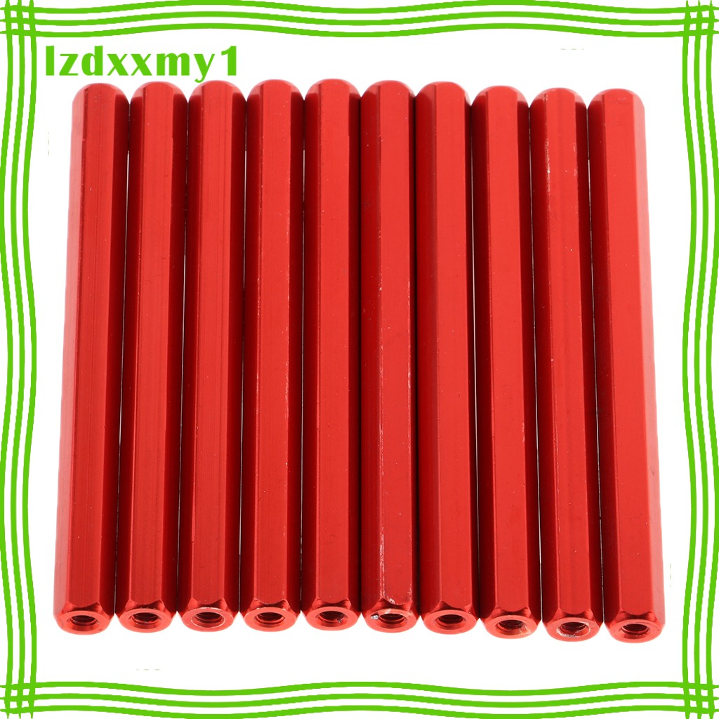 Set 10 Cột Nhôm M3 Màu Đỏ Cho Máy Bay Điều Khiển Từ Xa FPV