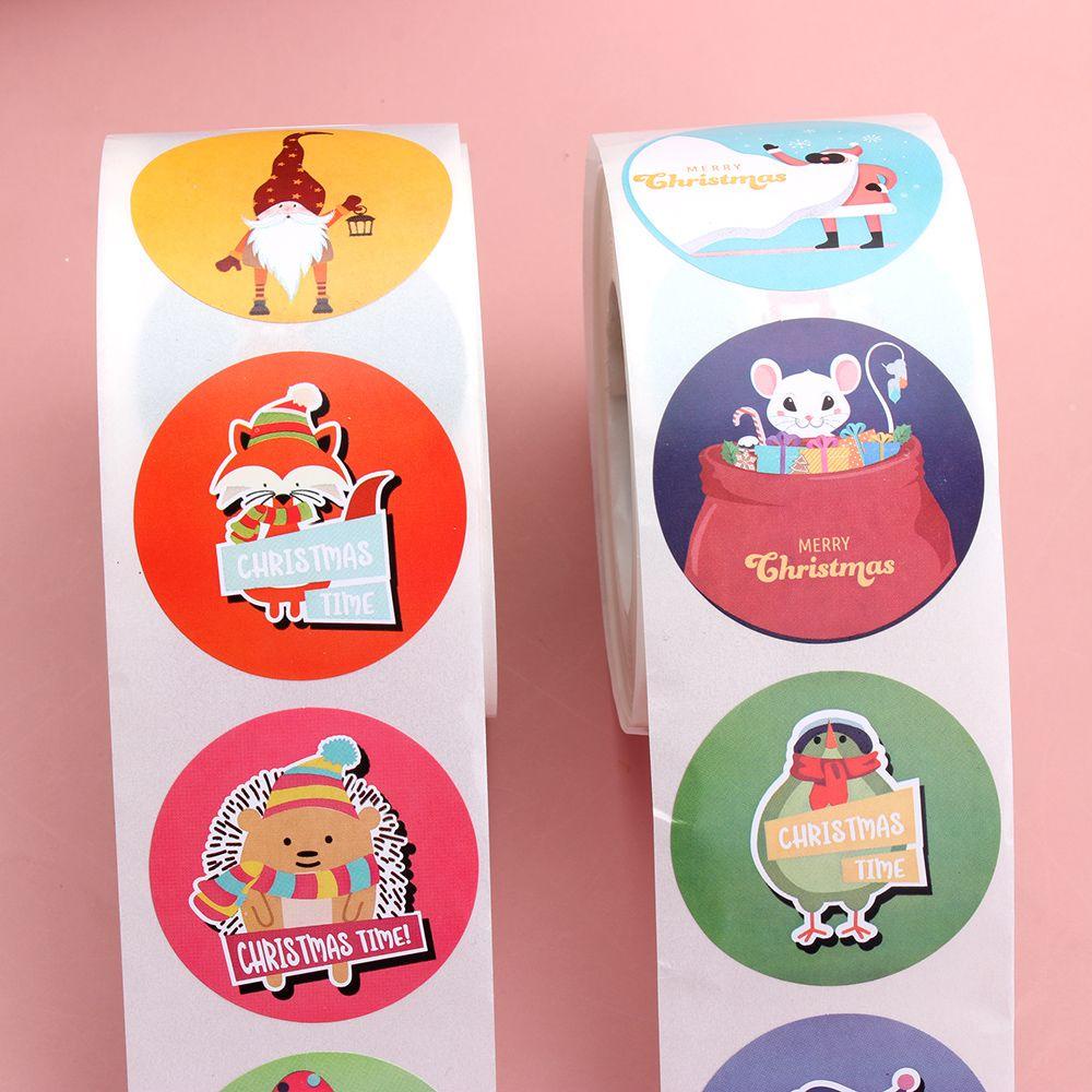 CHOOKEY Nhãn Dán Trang Trí Gói Quà Họa Tiết Giáng Sinh Dễ Thương