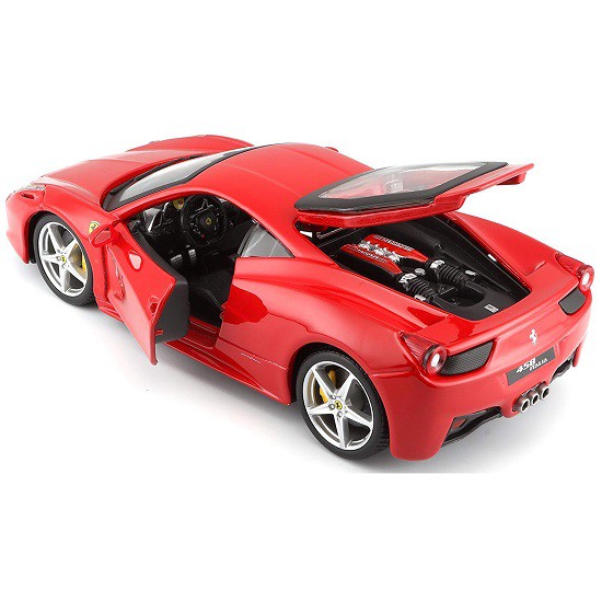 MÔ HÌNH KIM LOẠI XE Ô TÔ ]FERRARI 458 ITALIA 1:24 [Red]