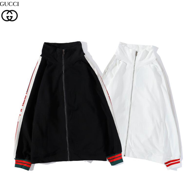 Áo Khoác Gucci Chất Liệu Cotton Phối Khóa Kéo Thời Trang Cho Nam Nữ