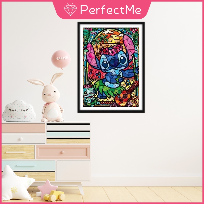 Bộ tranh đính đá 5D họa tiết hoạt hình Snoopy độc đáo kích thước 30x40cm DIY dùng trang trí