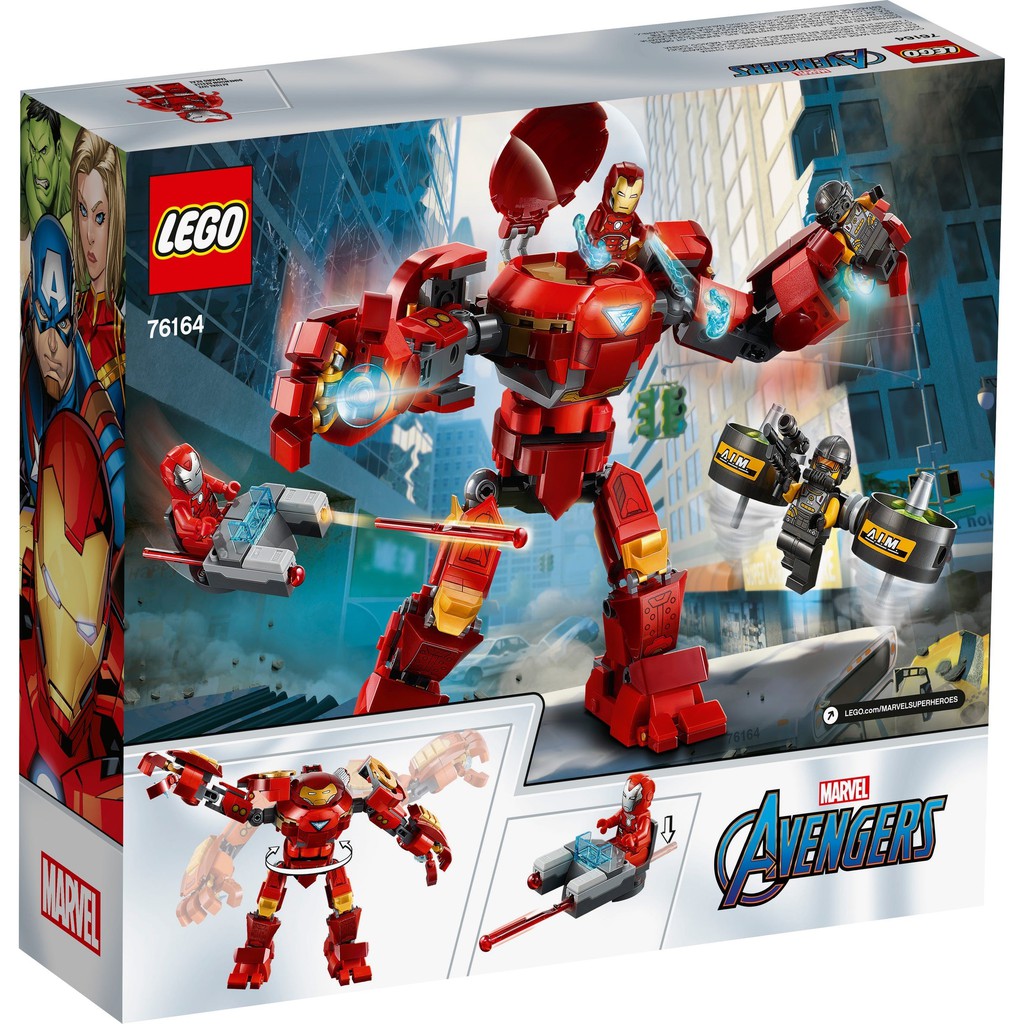 LEGO Marvel 76164 Iron Man Hulkbuster vs. A.I.M. Agent