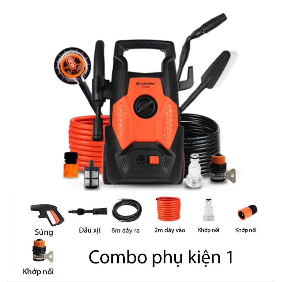 Siêu giảm giá Máy rửa xe hơi xe máy phun nước LUTIAN LT303B công suất 1400W BẢO HÀNH 1 NĂM loại 1