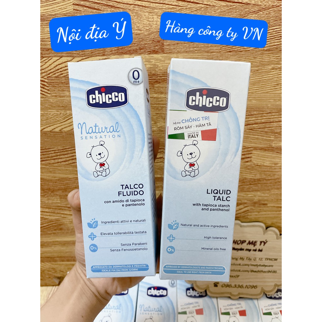 Phấn rôm nước Chicco cho bé từ 0M+ 100ml