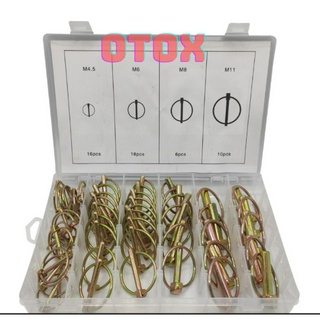 Bộ 50 khóa chốt vòng kẹp cho trang trại máy kéo máy cắt cỏ máy nông nghiệp OTOX