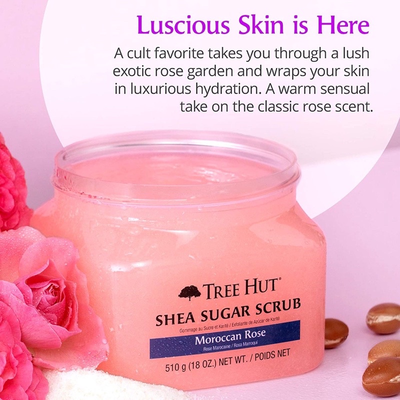 Tẩy tế bào chết Tree Hut shea suger scrub tẩy da chết body
