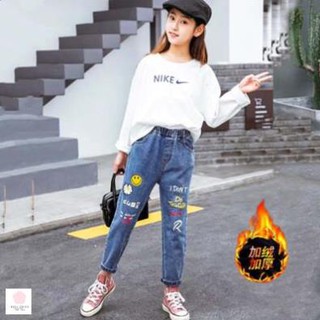 [LÓT LÔNG] Quần bò size đại cho bé gái (3 - 12 tuổi)☑️ Quần áo bé gái 12 tuổi 35KG, 40KG, 45☑️ Thời trang bé gái 5 tuổi