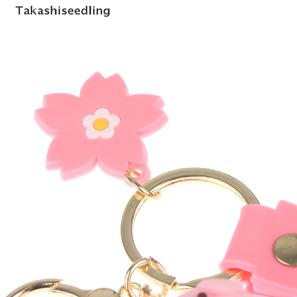 (Takashiseedling) Móc Khóa Ba Lô Hình Cô Gái Anime Sakura Màu Hồng Tinh Tế Dễ Thương