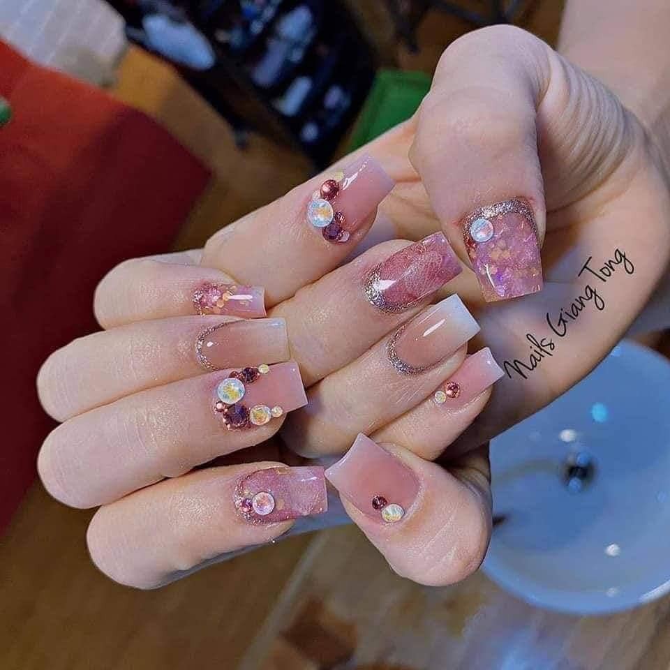 Đá Chân Keo, 34 mẫu Đá trang Trí Móng, Đính Móng, Nail Art