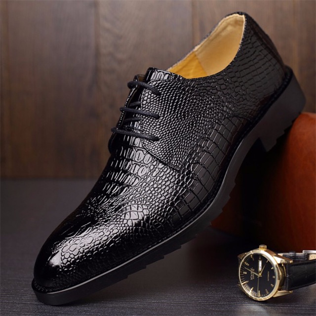 👞👞 Giày tây nam full da cá sấu, cao cấp chính hiệu. KHÔNG bán hàng dập vân cá sấu.