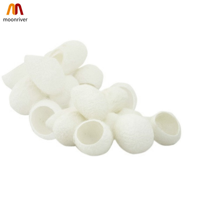100Pcs Organic Natural Silk Cocoons Silkworm Balls Facial Skin Care Scrub Purifying Acne Anti Aging Whitening