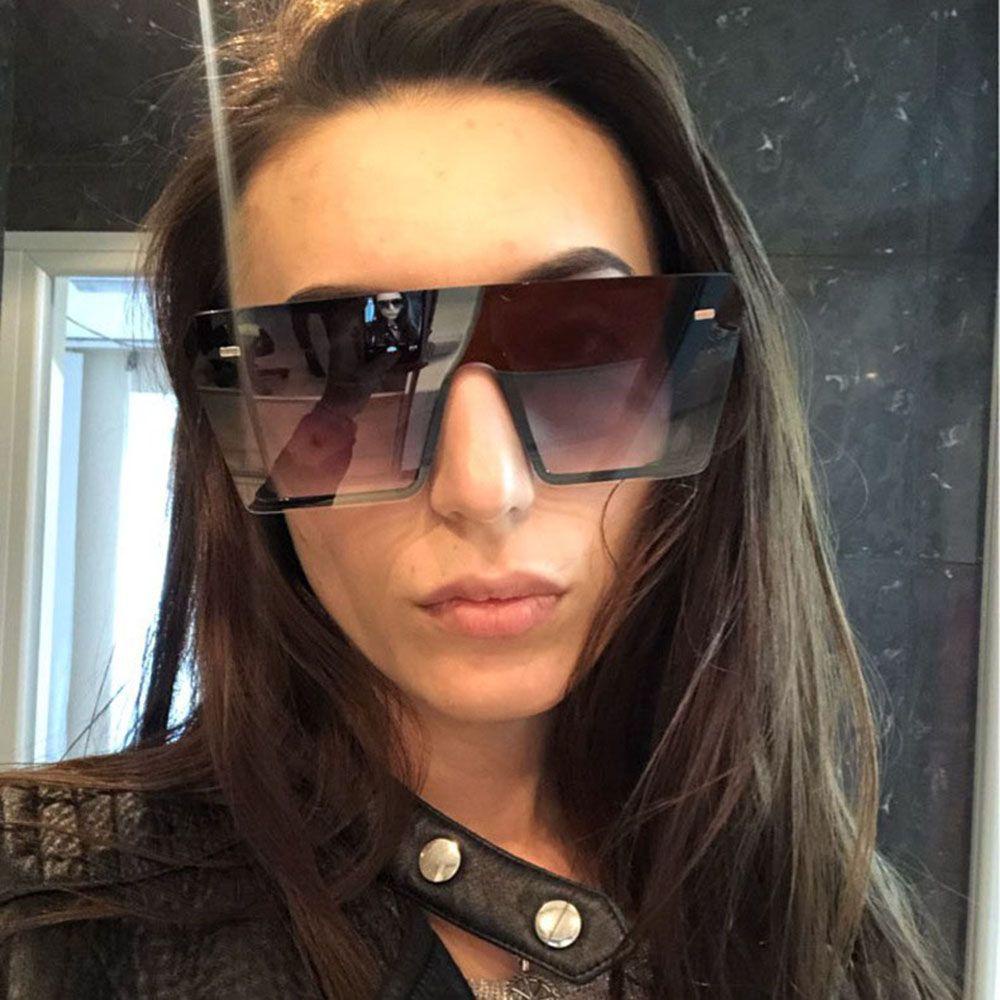 Kính Râm Gọng Vuông Oversize Phong Cách Hàn Quốc Cổ Điển Thời Trang Cho Nam Và Nữ