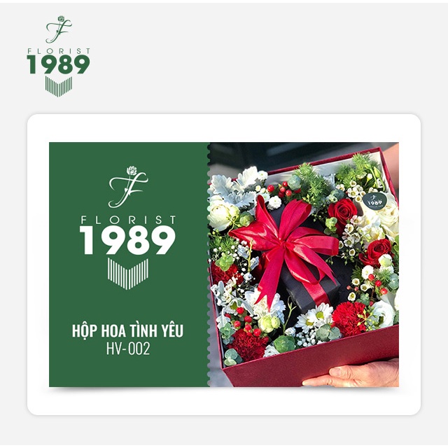 Phiếu mua HỘP HOA HV-002 tại cửa hàng hoa 1989 FLORIST