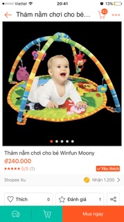 Thảm choi winfun quà tặng moony