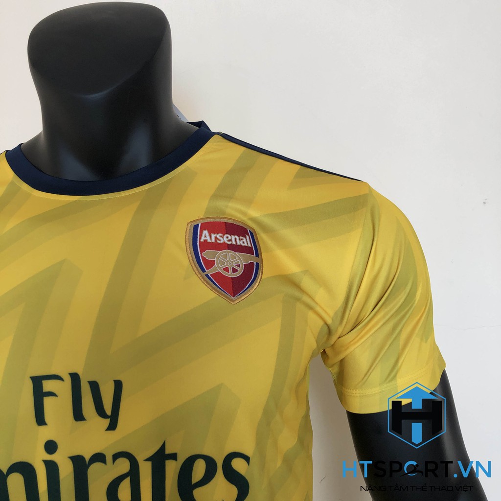 Áo CLB Arsenal Thun Lạnh Cao Cấp Chính Hãng Đá Banh , Áo đấu Arsenal Vàng