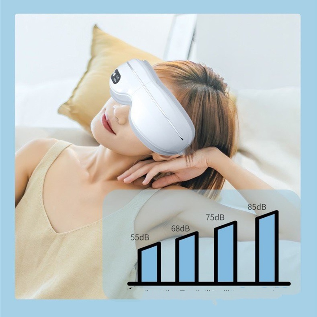 Máy massage mắt thông minh Bluetooth Eye Instruement, máy massage sử dụng công nghệ khí nén, giảm quầng thâm xoa dịu mắt