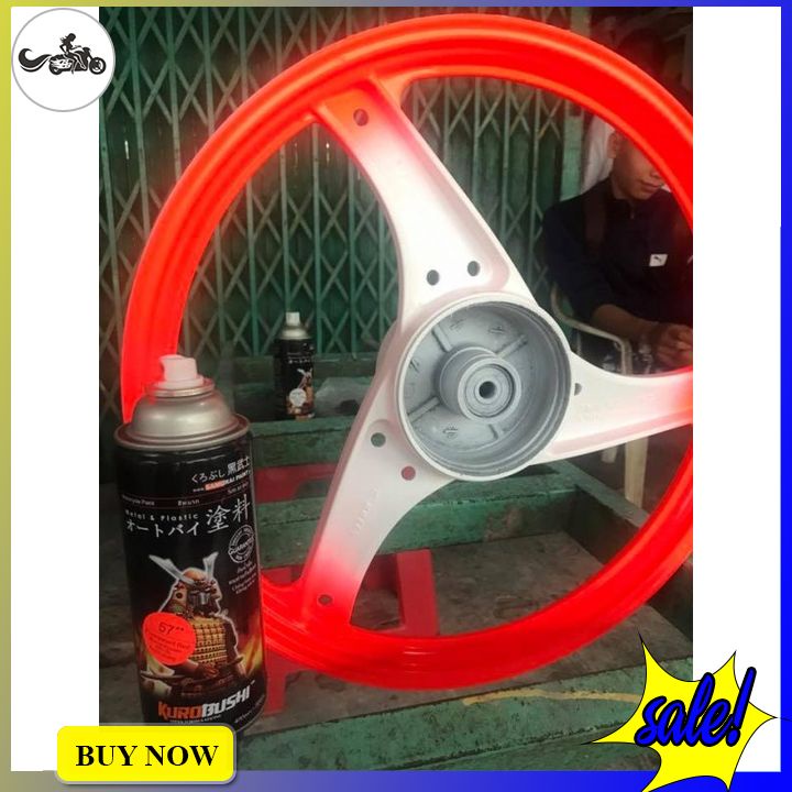 Sơn xịt Samurai màu đỏ huỳnh quang mã 57**