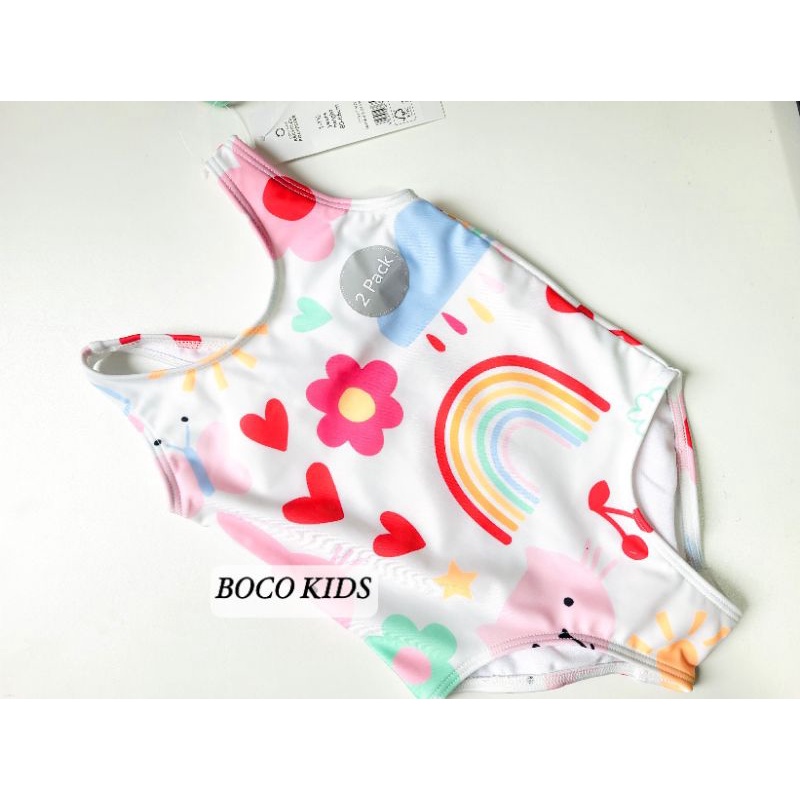 Đồ bơi bikini màu sắc cho bé gái George Auth