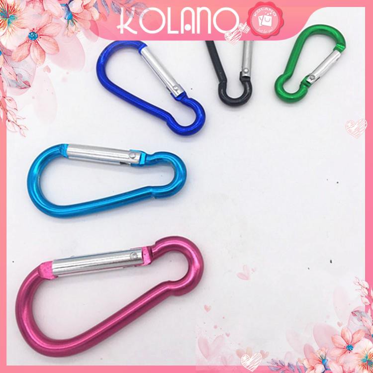 Móc khóa EDC carabiner KOLANO móc chìa khóa xe, móc balo du lịch, dã ngoại, phượt nhôm siêu bền HG-001091
