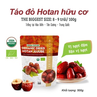 Táo đỏ hữu cơ HOTAN 500gram hãng green nature