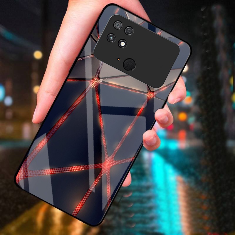 Ốp Lưng XIAOMI POCO C40 mặt kính cường lực cao cấp thiết kế riêng