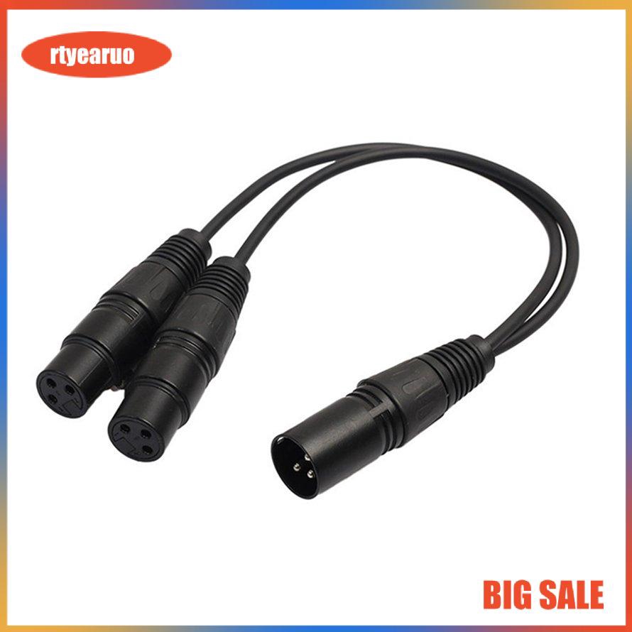 2 Cáp Chữ Y 3-pin Xlr Sang 2 Male Y 16 Awg