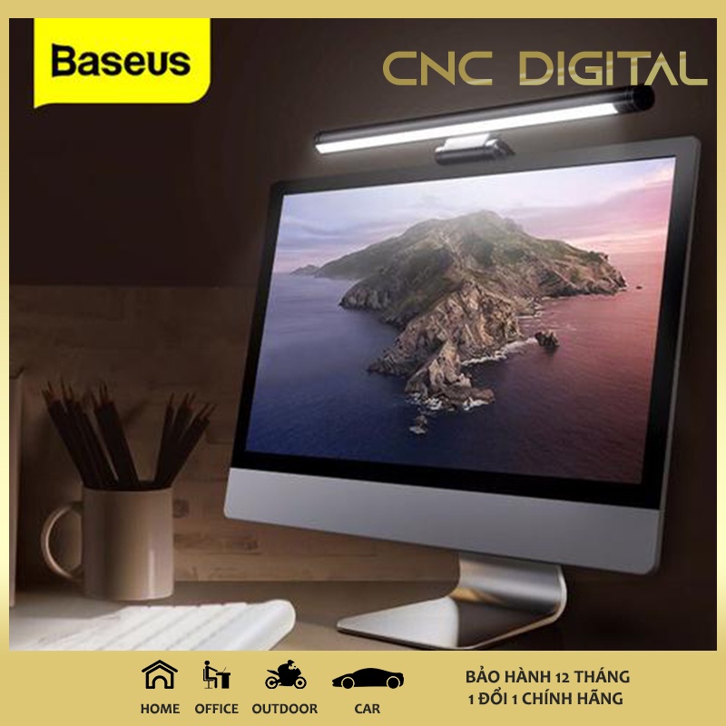 Đèn treo màn hình máy tính bảo vệ mắt Baseus i-Work Series Pro / Youth 3 màu ánh sáng - cho màn hình hiển thị LCD laptop