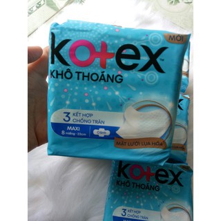 Băng vệ sinh Kotex dày cánh mặt lưới lụa hóa