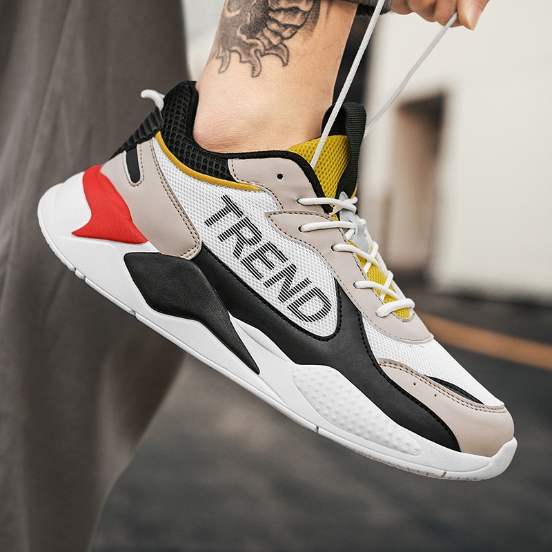Giày sneaker chạy bộ IELGY trọng lượng nhẹ thoáng khí thời trang cho nam